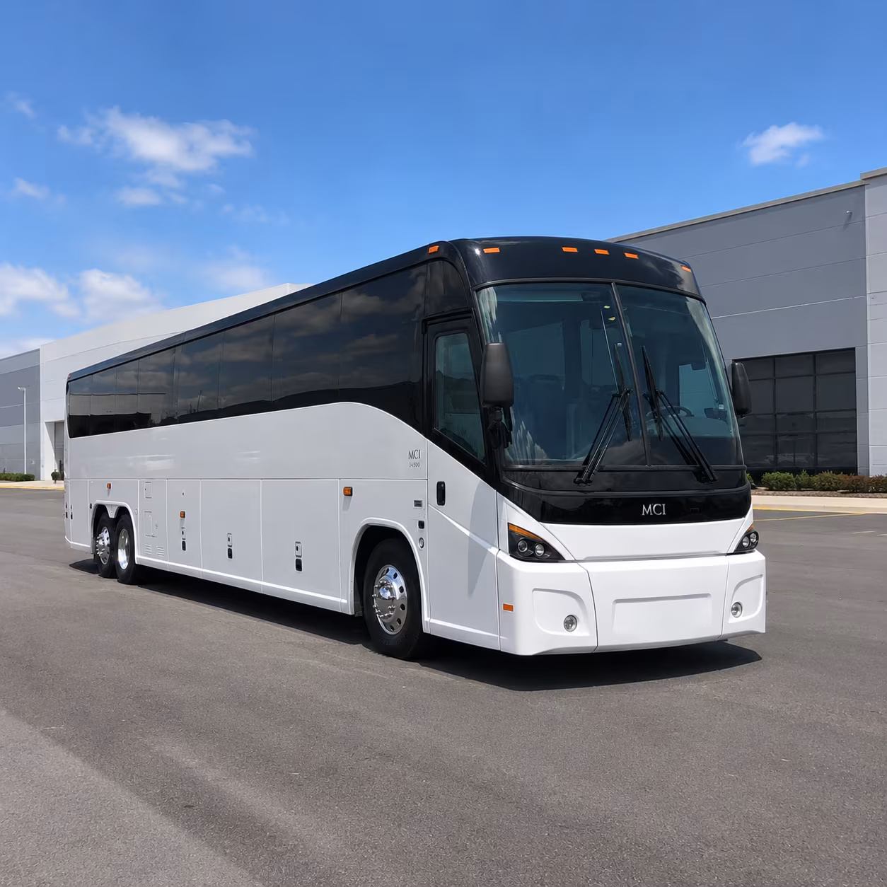 pontiac charter bus rental exterior